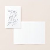 ギャングになるのが良い | シルバー 箔カード (ディスプレー)