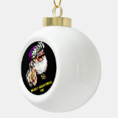 ギャングのクロースのクリスマスツリーのオーナメント セラミックボールオーナメント (右)