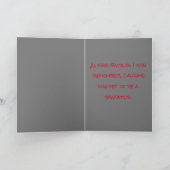 ギャングのフランスのブルドッグ汚い動物のクリスマス カード (内部)