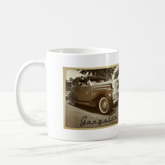 ギャングのマフィアのギャングのロウライダーの爆弾車のマグ コーヒーマグカップ (左)