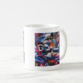 ギャングのラッパー都市グラフィティ通りアート コーヒーマグカップ (正面右)