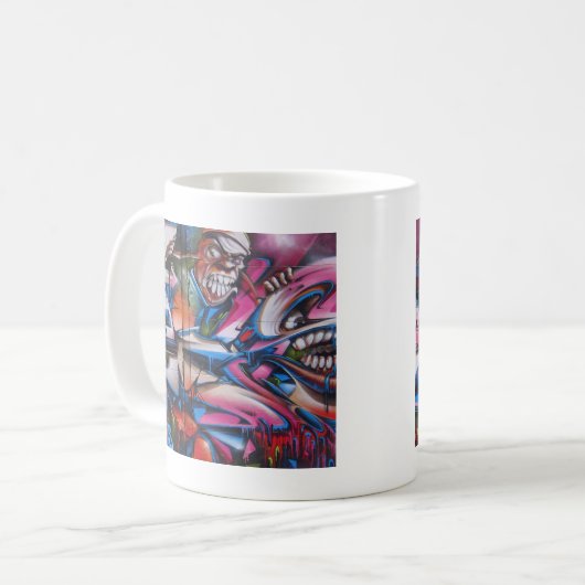 ギャングのラッパー都市グラフィティ通りアート コーヒーマグカップ (正面左)