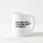 "ギャングの叩く音に"の置かれるコーヒーをマグ飲んで下さい コーヒーマグカップ (正面右)