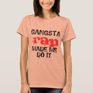 ギャングの叩く音は私にそれをのおもしろTシャツのデザインさせます Tシャツ