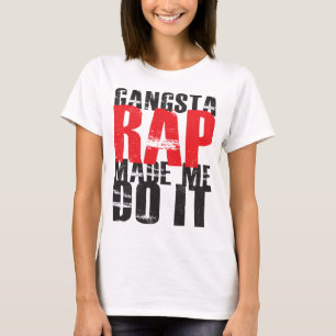 ギャングの叩く音は私に-黒それをさせます Tシャツ