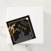 ギャングの女 1920年代 フラッパー ガツビーパーティー ブラックゴールド フェイバータグ (インサイチュ)