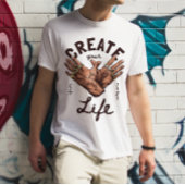ギャングの手で人生を創造する Tシャツ