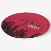 ギャングの誕生日9インチの紙皿 ペーパープレート (アングル)