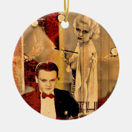 ギャングの金髪の少女 セラミックオーナメント