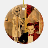 ギャングの金髪の少女 セラミックオーナメント (裏面)