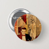 ギャングの金髪の少女 缶バッジ (正面&裏面)