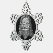 ギャングイエス・キリスト スノーフレークピューターオーナメント (右)