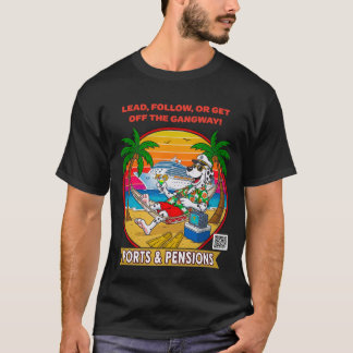 ギャングウェイ前面プリントのみ リード・フォロー・オア・ゲット・オフ Tシャツ