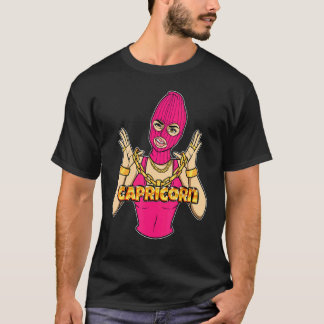 ギャングガール山羊座仮面ギャング女性 Tシャツ