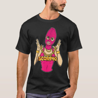 ギャングガール蠍座仮面ギャング女性と囲碁 Tシャツ
