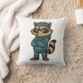 ギャングクールスターラクーン – 都市街路着用動物ホー クッション (ブランケット)