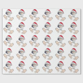 ギャングクールヒップホップハンドサンラップのタクロース ラッピングペーパー (フラット)