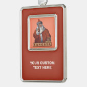 ギャングサンカスタムタオーナメント シルバープレートフレームオーナメント (左)