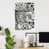 ギャングスタイル 統一された ポスター (ホームオフィス)