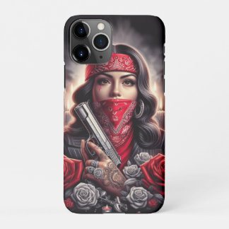 ギャングスタガール ヒップホップ chicanoアート グラフィック iPhone 11Proケース