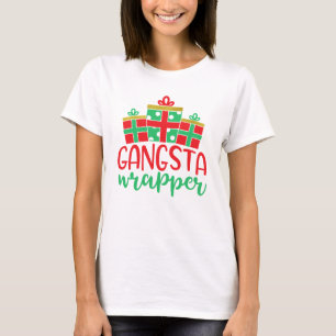 ギャングスタラッパー面白いクリスマスホリデー楽しい Tシャツ