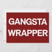 ギャングスタラッパー面白いクリスマスマッチングファミリー シーズンカード (正面)