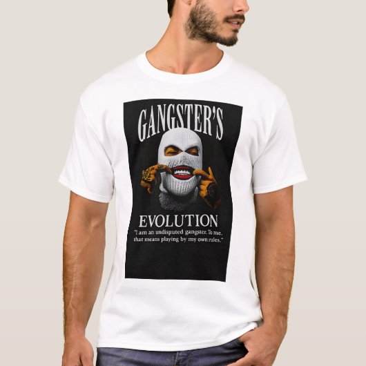 ギャングスターの進化グラフィックTシャツ Tシャツ (正面)