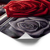 ギャングスターガールヒップホップチカーノアートグラフィック ポスター (コーナー)