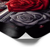 ギャングスターガールヒップホップチカーノアートグラフィック ポスター (コーナー)