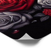 ギャングスターガールヒップホップチカーノアートグラフィック ポスター (角)