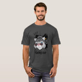 ギャングスターキャットのストリートポートレート Tシャツ (正面フル)