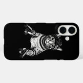 ギャングスターキャットのタトゥーアート | お洒落ストリート系にゃんこ Case-Mate iPhoneケース (裏面 (横))