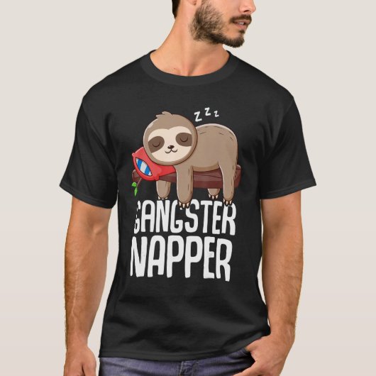 ギャングスターナッパー眠る Tシャツ (正面)