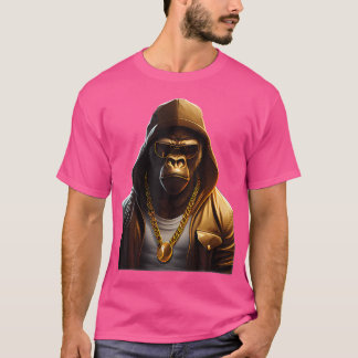 ギャングスターヒップホップゴリラ Tシャツ