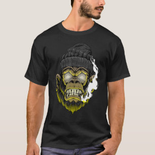 ギャングスターモンキーエギー美的ストリートウェア Tシャツ