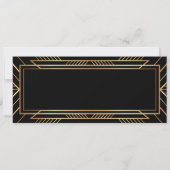 ギャングスタ・フラッパー・パーティの招待状 招待状 (裏面)