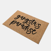 ギャングパラダイスおもしろいウェルカムマットフォーマット ドアマット (アングル)