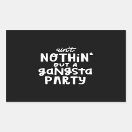 ギャングパーティー90sヒップホップ 長方形シール