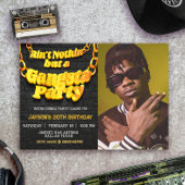 ギャングパーティー-ヒップホップテーマ風景 招待状