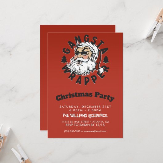 ギャングラッパー 招待状 (正面/裏面インサイチュ)