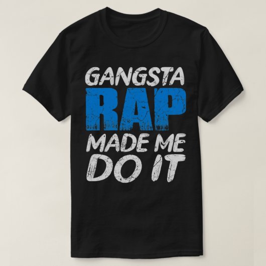 ギャングラップの Tシャツ (デザイン正面)