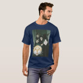 ギャング猫のハグに見入る顔 おもしろ猫ギャング ミーム fr tシャツ (正面フル)