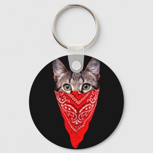 ギャング猫フード キーホルダー (正面)