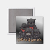 ギャング猫マグネット |猫よもしり マグネット (正面/裏面)