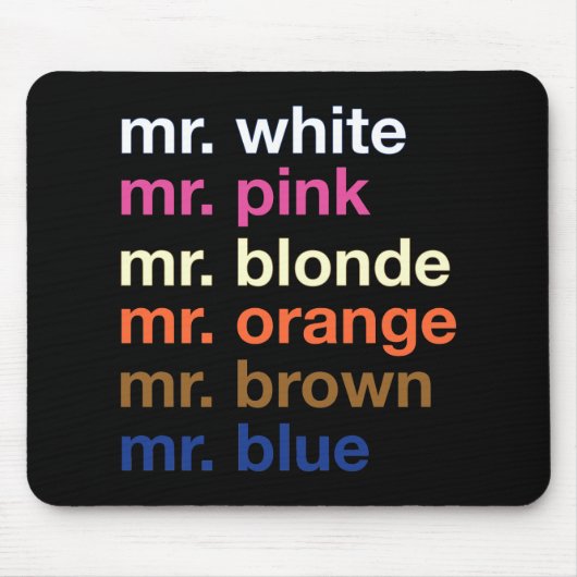 ギャング色 マウスパッド (正面)