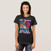 ギャング食べスフルーツNot Friendsベジタリアン Tシャツ (正面フル)