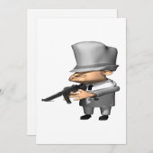 ギャング 招待状 (正面/裏面)