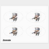 ギャング 楕円形シール (シート)