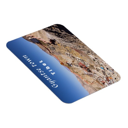 ギャンツェとパルチョ修道院の空中写真 - チベット マグネット (右側)