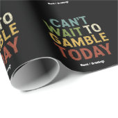 ギャンブラーおもしろいプレイヤーことわざがギャンブルを待ち遠しめる ラッピングペーパー (ロールコーナー)